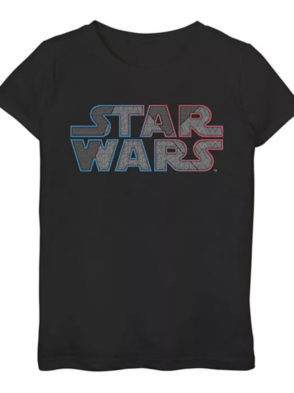 Girls STAR WARS Graphic T-Shirt Black Size L (10-12)